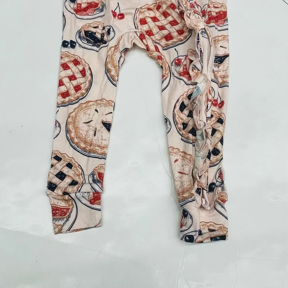 NWT Pink Chicken 12/18M Grandmas Pie PJ Romper